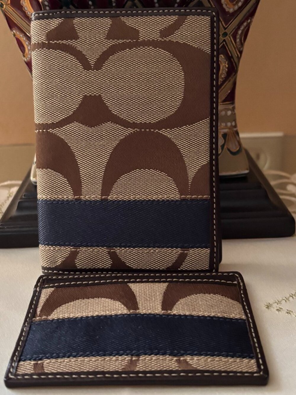 Coach Passport Case and matching Card case